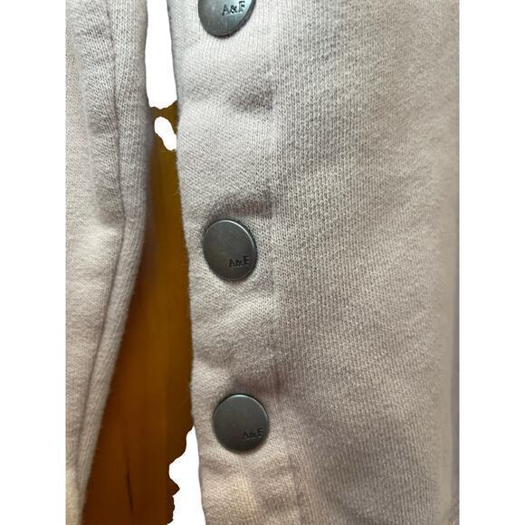 Abercrombie & Fitch Pale Pink Slouchy Oversized Long Sweater Sweatshirt Small - Picture 3 of 12